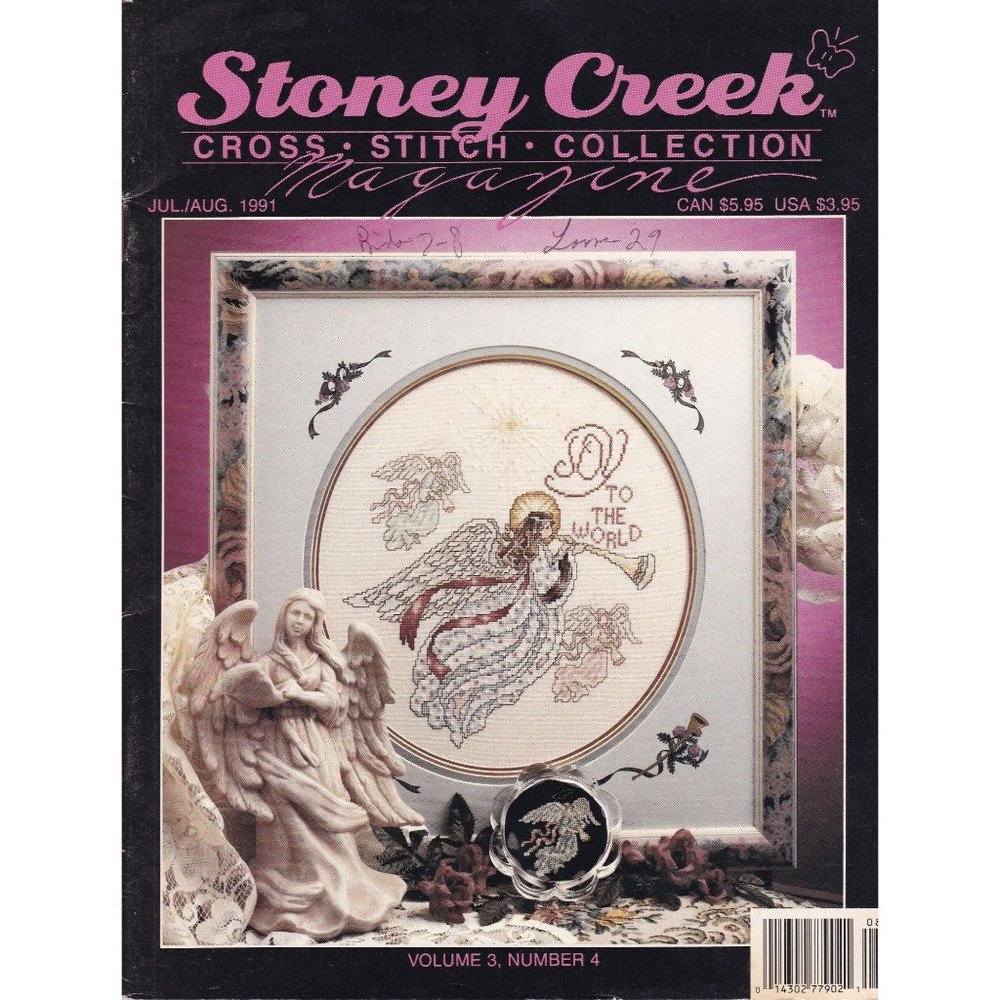 Vintage Craft Patterns, Stoney Creek Cross Stitch Collection Magazine July Augus